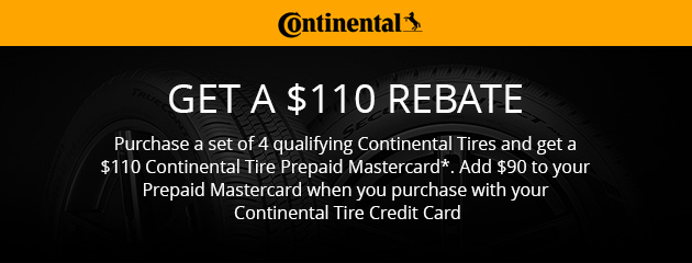 Continental tire rebate promotion