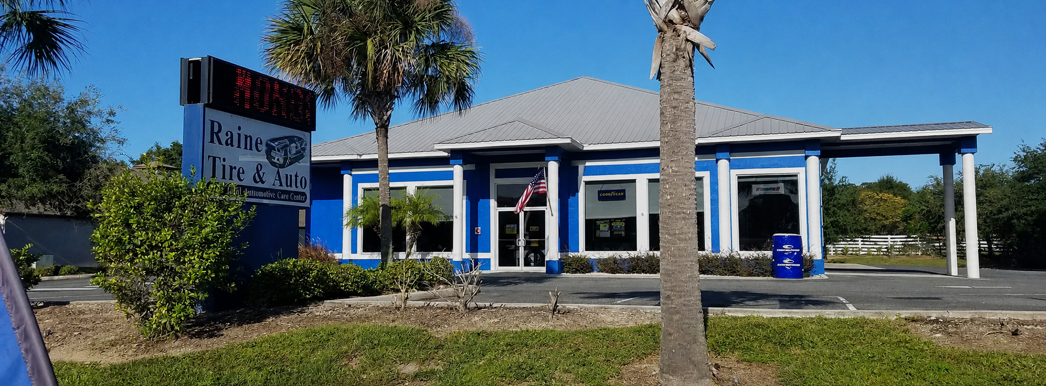 Raine Tire and Auto shop in Tavares